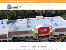 Tablet Screenshot of mastercraftroofing.com
